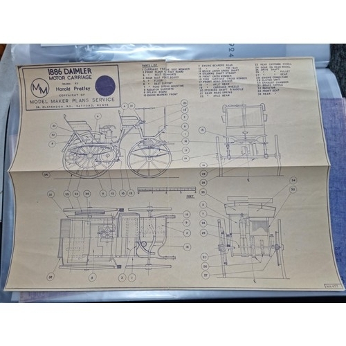 Large folder A3 size containing a large quantity of Model Makers prints ...