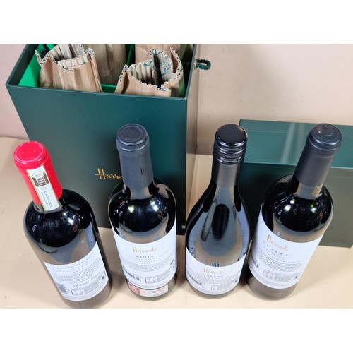 A new full bottle boxed red wine set by Harrods to include a Chianti ...