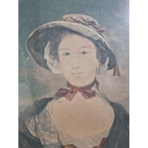 39 - An antique framed and glazed engraving by J M Ardell of Mrs Catherine Chambers, after Sir Joshua Rey... 