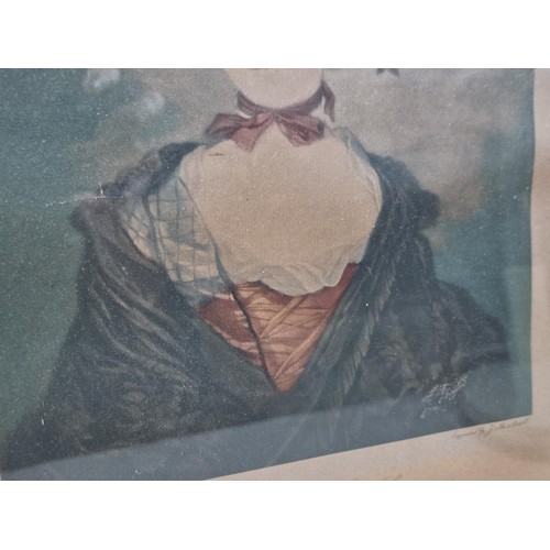 39 - An antique framed and glazed engraving by J M Ardell of Mrs Catherine Chambers, after Sir Joshua Rey... 