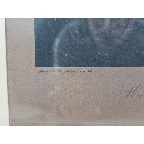 39 - An antique framed and glazed engraving by J M Ardell of Mrs Catherine Chambers, after Sir Joshua Rey... 