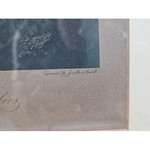 39 - An antique framed and glazed engraving by J M Ardell of Mrs Catherine Chambers, after Sir Joshua Rey... 