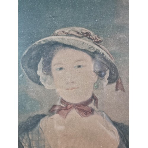 39 - An antique framed and glazed engraving by J M Ardell of Mrs Catherine Chambers, after Sir Joshua Rey... 