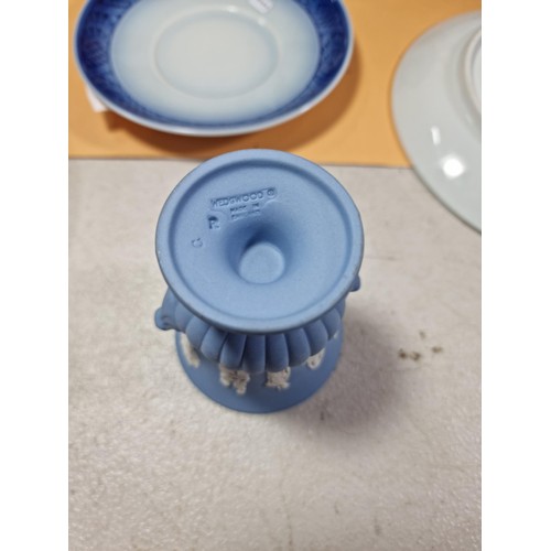 51 - A selection of items to include a quality Royal Copenhagen Christmas plate and cup and saucer set da... 