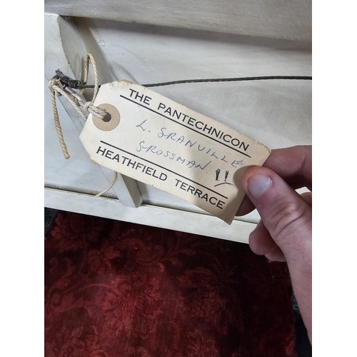 61 - An original abstract wooden block built picture by Cuban artist Wifredo Arcay titled 'Luza 1957' usi... 