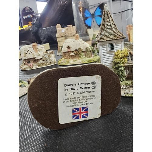 103 - Collection of 14x cottages and buildings to include 7x Lilliput Lane houses along with 4x David Wint... 