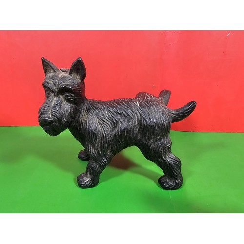 103A - 2x good quality vintage cast iron door stops to include one in the form of a dog cocking its leg and... 