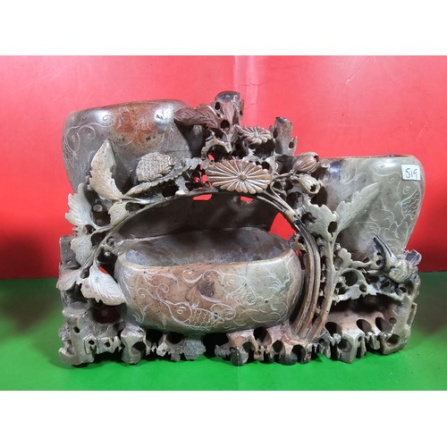 106 - Small quantity of collectables to include 3x hand carved soapstone artists bowls all in good order w... 