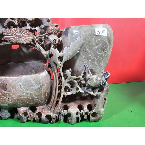 106 - Small quantity of collectables to include 3x hand carved soapstone artists bowls all in good order w... 