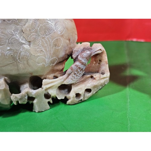 106 - Small quantity of collectables to include 3x hand carved soapstone artists bowls all in good order w... 