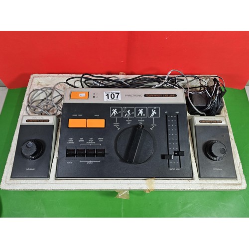107 - A good quality vintage games machine by Prinztronic Tournament 2 De lux complete with controlling un... 