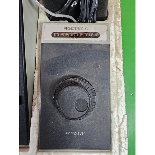 107 - A good quality vintage games machine by Prinztronic Tournament 2 De lux complete with controlling un... 