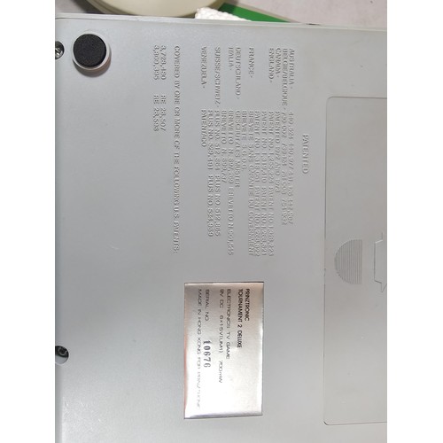 107 - A good quality vintage games machine by Prinztronic Tournament 2 De lux complete with controlling un... 