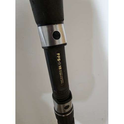95 - A good quality 12ft long 2 section carp fishing rod in good order with a carryall harness by test cu... 