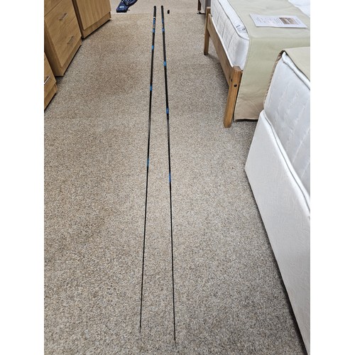 92 - 2x Pachawk poles 5 meters Y465 in original tubes with caps at both ends in used condition