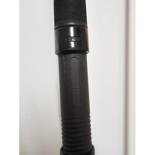 93 - A good quality 12ft long 2 section carp fishing rod in good order with a carryall harness unbranded