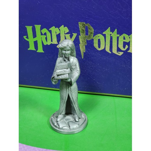 111 - Collection of 3x boxed Harry Potter pewter figures by Arthur Price of England, to include Hermione  ... 