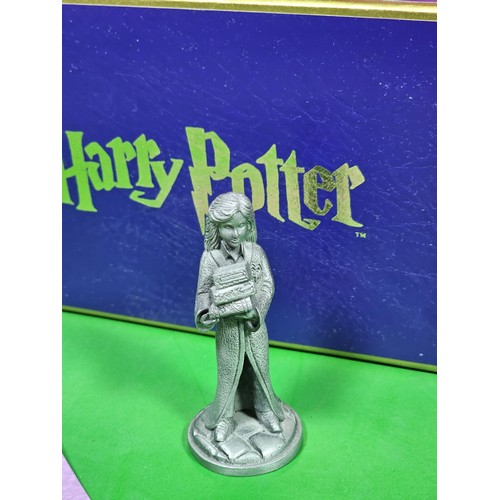 111 - Collection of 3x boxed Harry Potter pewter figures by Arthur Price of England, to include Hermione  ... 