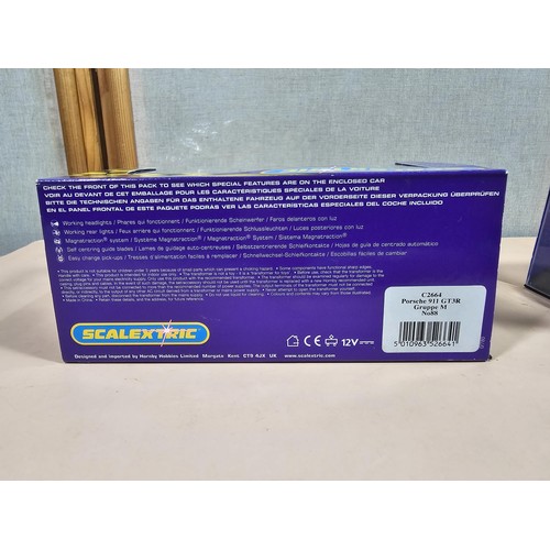 116 - 2x original boxed Scalextric cars in the form of Porsche, in plastic cases, both are in good order c... 