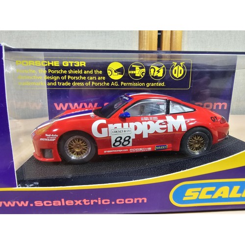 116 - 2x original boxed Scalextric cars in the form of Porsche, in plastic cases, both are in good order c... 