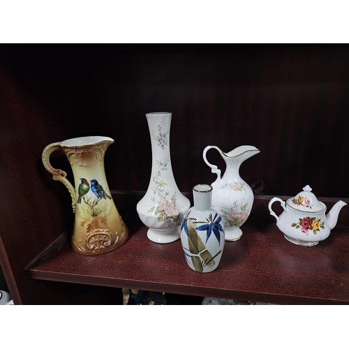 75 - A large collection of assorted ceramics to include a trefoil dish, a Goebel angel figure, a Nadal la... 