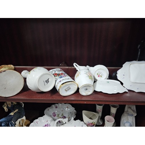 75 - A large collection of assorted ceramics to include a trefoil dish, a Goebel angel figure, a Nadal la... 