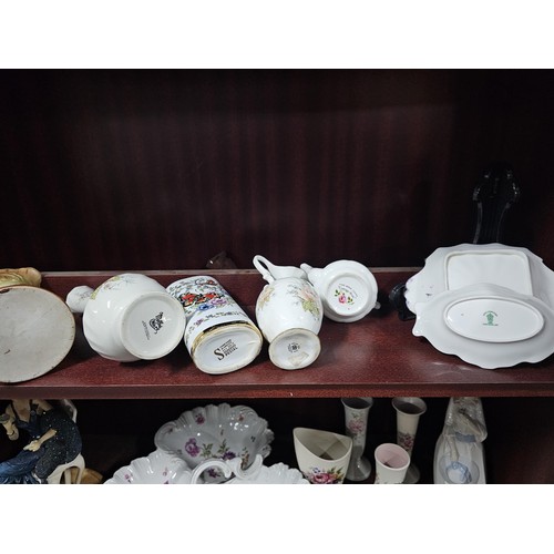 75 - A large collection of assorted ceramics to include a trefoil dish, a Goebel angel figure, a Nadal la... 