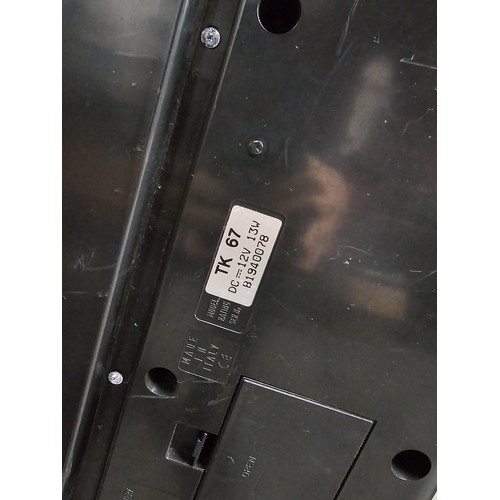 148 - A good quality Farfisa TK57 electronic keyboard with stand, in working order, has an electronic soun... 