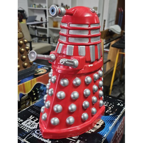 136 - A collection of 3x ceramic Collection Edition Dr Who Cookie jars in the form of Dalek's to include a... 