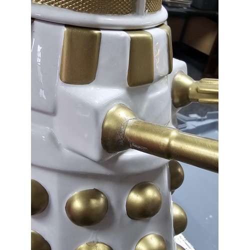 136 - A collection of 3x ceramic Collection Edition Dr Who Cookie jars in the form of Dalek's to include a... 