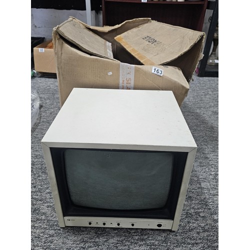 163 - An as new old stock black and white TOA CCTV monitor, model number CC 2140, the monitor comes with i... 