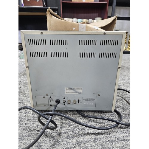 163 - An as new old stock black and white TOA CCTV monitor, model number CC 2140, the monitor comes with i... 
