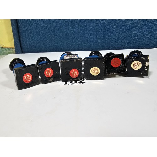 182 - A collection of 6 Robertson's Gollys from the band series to include a drummer, saxophonist, trumpet... 