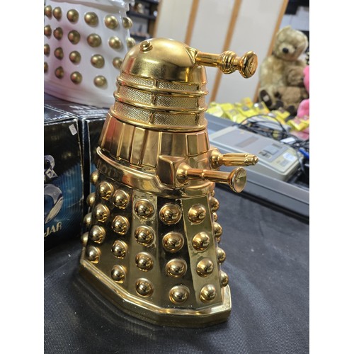 136 - A collection of 3x ceramic Collection Edition Dr Who Cookie jars in the form of Dalek's to include a... 