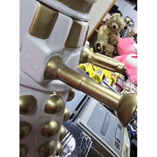 136 - A collection of 3x ceramic Collection Edition Dr Who Cookie jars in the form of Dalek's to include a... 