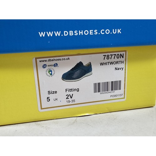 9 - 2 pairs of as new boxed shoes from DB Shoes to include a pair of Aberdeen leather topped ladies shoe... 