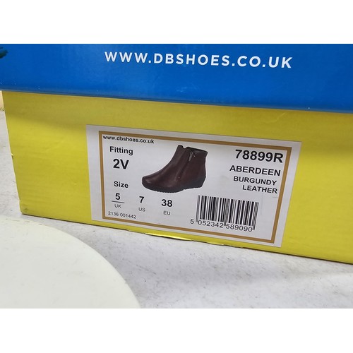 9 - 2 pairs of as new boxed shoes from DB Shoes to include a pair of Aberdeen leather topped ladies shoe... 