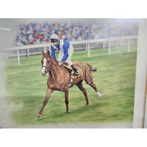 47 - A framed and glazed Stephen Smith limited edition print commemorating Frankie Dettori's Favourites, ... 