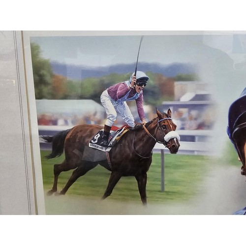 47 - A framed and glazed Stephen Smith limited edition print commemorating Frankie Dettori's Favourites, ... 