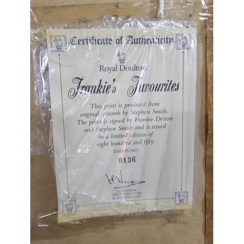 47 - A framed and glazed Stephen Smith limited edition print commemorating Frankie Dettori's Favourites, ... 