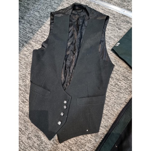 48 - A good quality Light Infantry uniform consisting of trousers with a green stripe down the leg, a wai... 