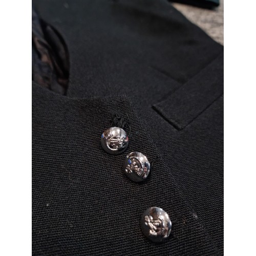 48 - A good quality Light Infantry uniform consisting of trousers with a green stripe down the leg, a wai... 