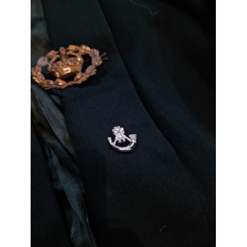 48 - A good quality Light Infantry uniform consisting of trousers with a green stripe down the leg, a wai... 