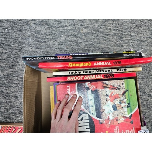 46 - A box containing a very large quantity of assorted annuals mostly dating from the 1970's to include ... 