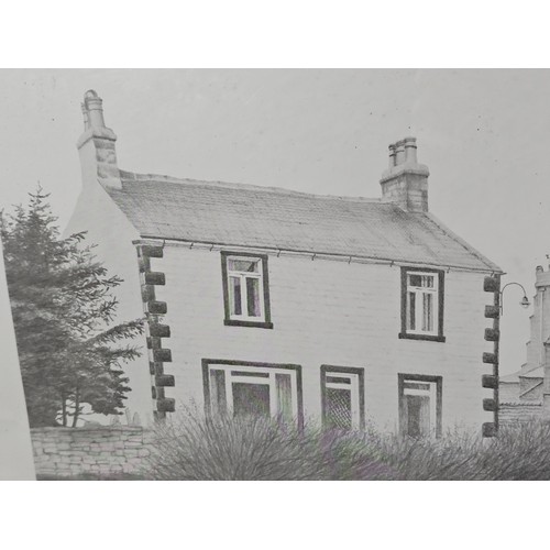 59 - A famed and glazed ltd edition print of a Yorkshire village scene number 383/750, pencil signed by t... 