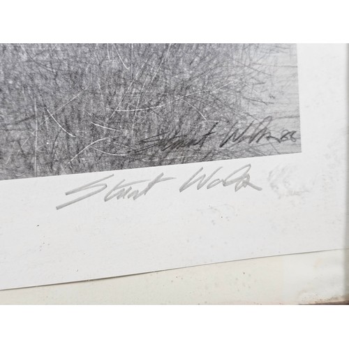 59 - A famed and glazed ltd edition print of a Yorkshire village scene number 383/750, pencil signed by t... 