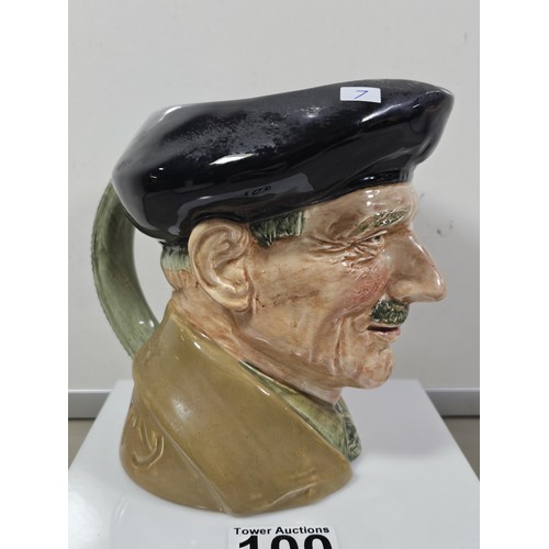 100 - A good quality Royal Doulton Field Marshall Montgomery toby jug, in good order with no chips or crac... 