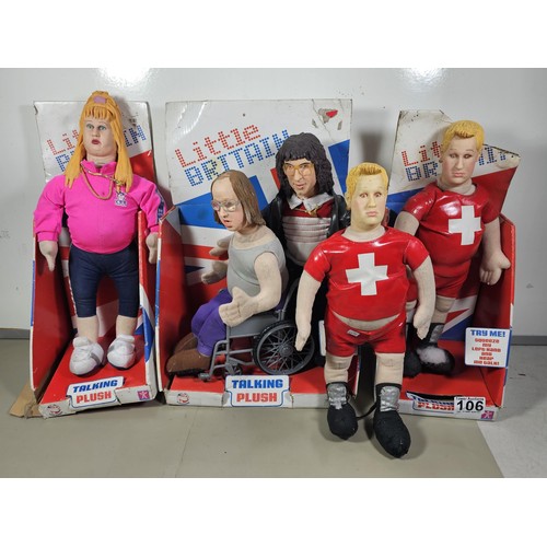 106 - A collection of boxed Little Britain figures including 2x Dafydd, Lou and Andy and Vicky Pollard. Al... 