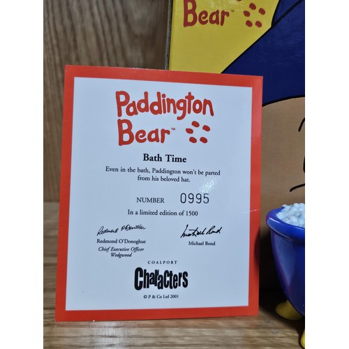 113 - Two boxed collectable ornaments to include Paddington Bear Bathtime Limited Edition no 995 of 1500, ... 