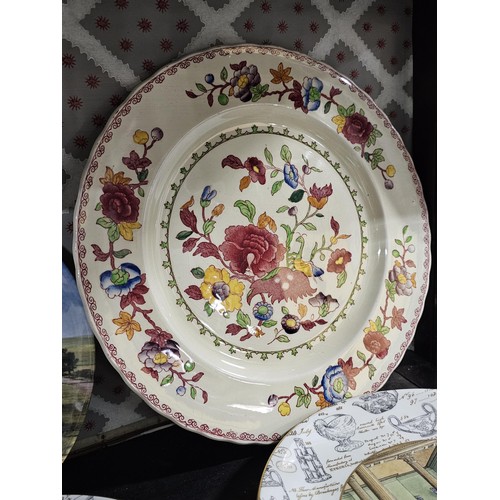 127 - A large collection of picture plates by Wedgwood and Royal Doulton of various designs to include air... 